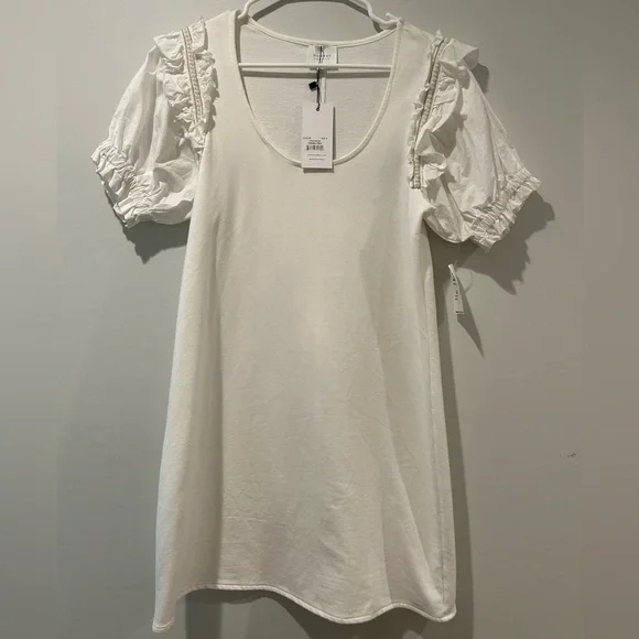 Sundays Coconut Milk Puff Sleeve Veda Mini Dress - Picture 2 of 8